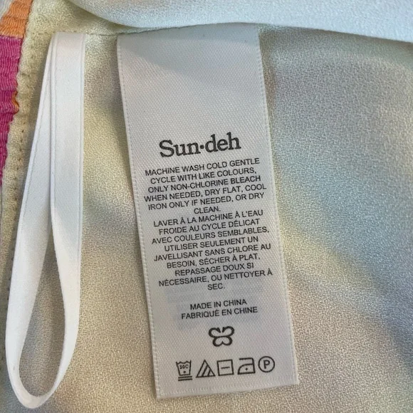 Never Worn! Aritzia Sundeh Psychedelic Mini Skirt with Slit - Picture 10 of 10